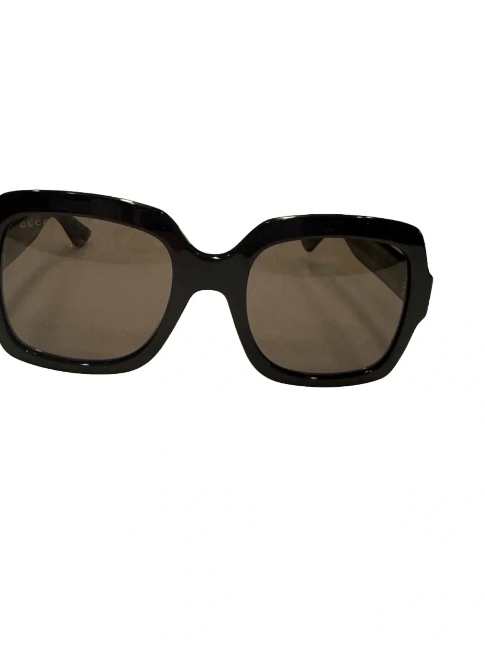 Gucci Sunglasses GG0036SN Brown Lenses Green Red Interlocking G’s Frames NWOT - Picture 5 of 10